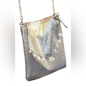 Vintage silver metal Whiting & Davis evening bag